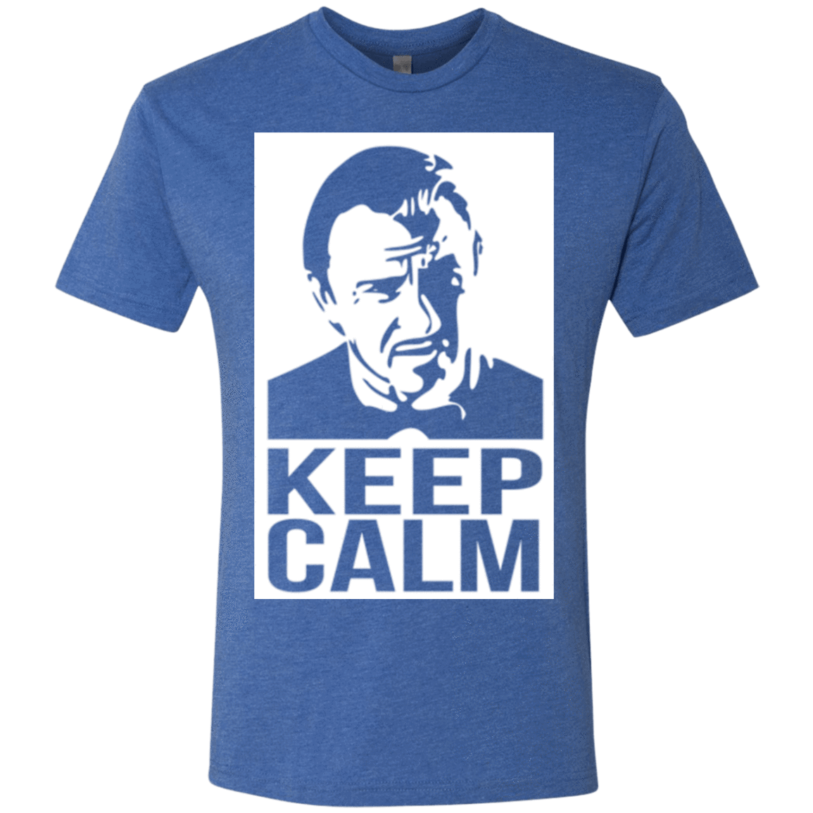 T-Shirts Vintage Royal / Small Keep Calm Mr. Wolf Men's Triblend T-Shirt