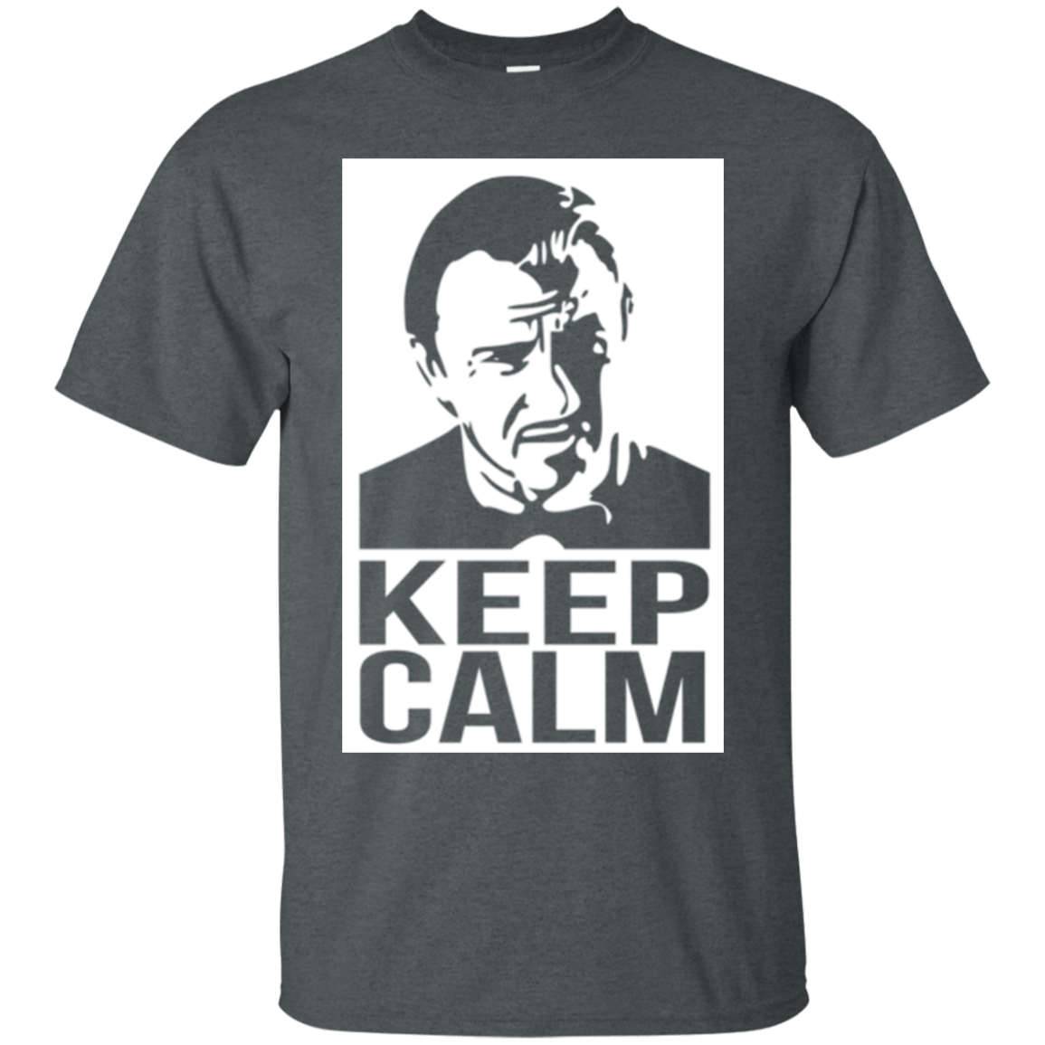 T-Shirts Dark Heather / Small Keep Calm Mr. Wolf T-Shirt