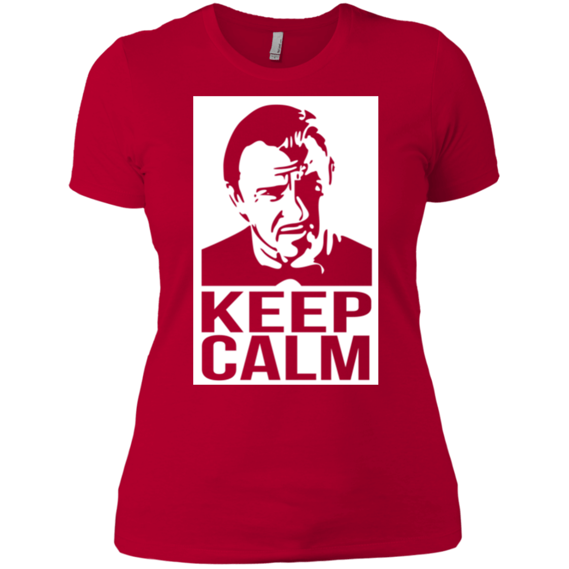 T-Shirts Red / X-Small Keep Calm Mr. Wolf Women's Premium T-Shirt