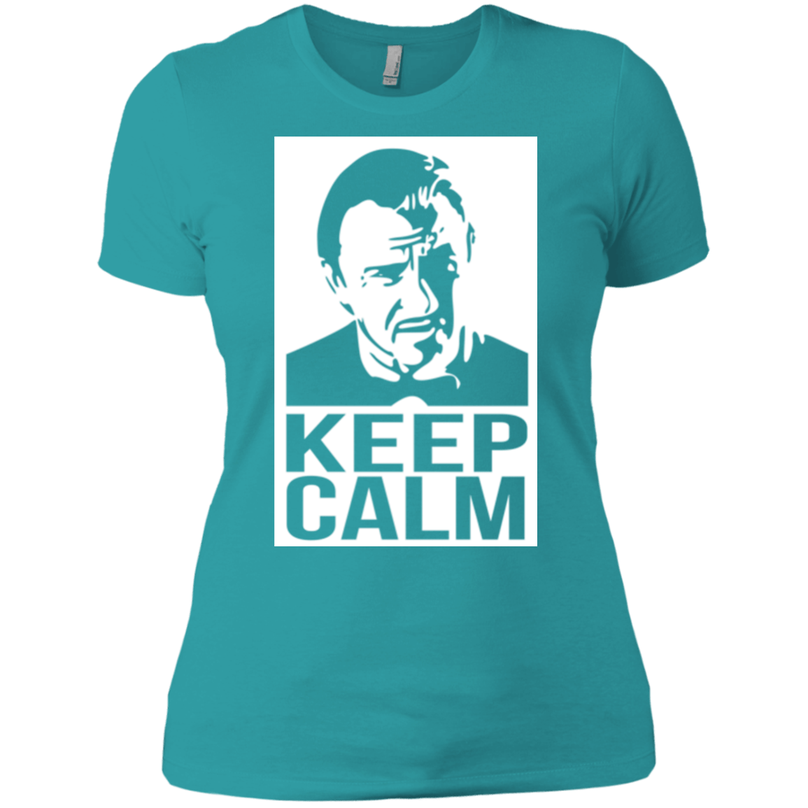 T-Shirts Tahiti Blue / X-Small Keep Calm Mr. Wolf Women's Premium T-Shirt