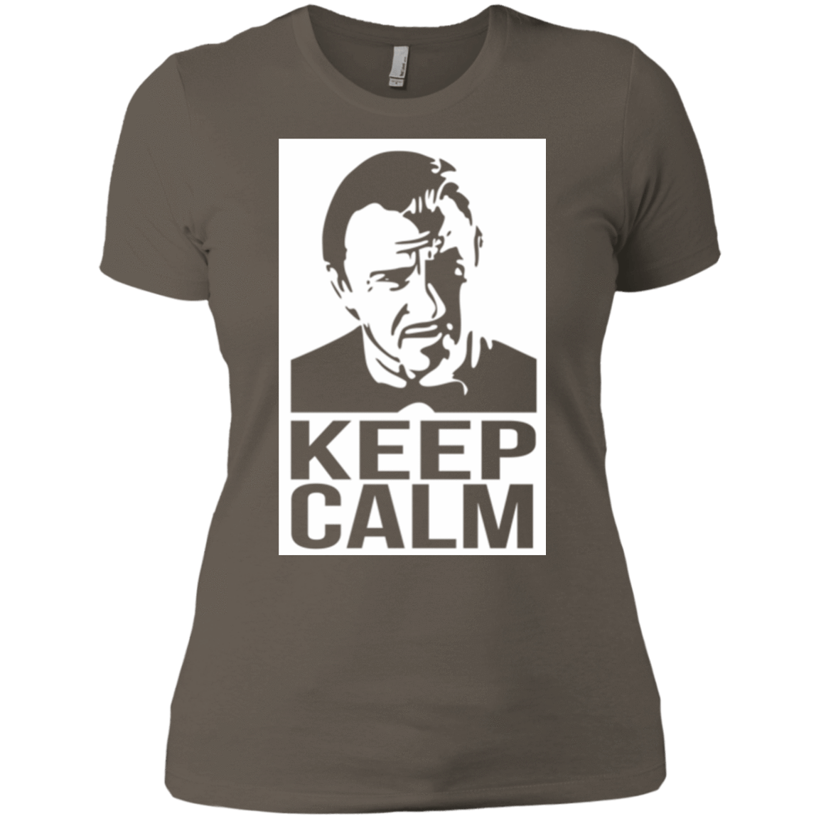 T-Shirts Warm Grey / X-Small Keep Calm Mr. Wolf Women's Premium T-Shirt