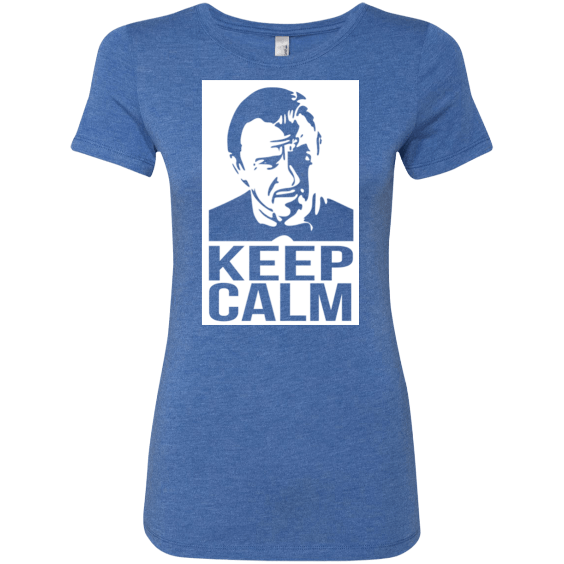 T-Shirts Vintage Royal / Small Keep Calm Mr. Wolf Women's Triblend T-Shirt