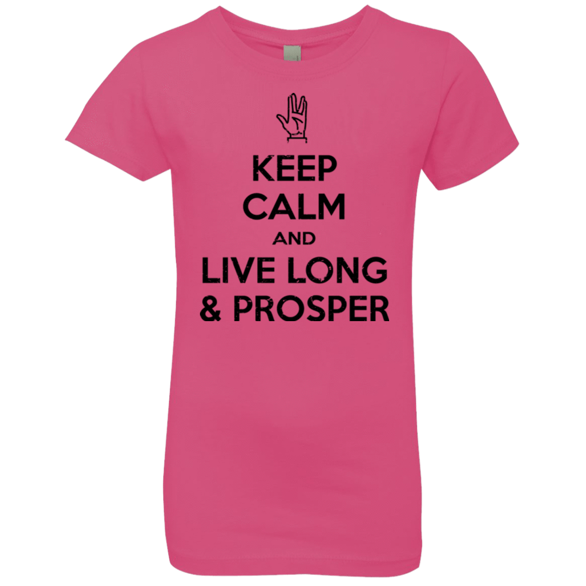 T-Shirts Hot Pink / YXS Keep calm prosper Girls Premium T-Shirt