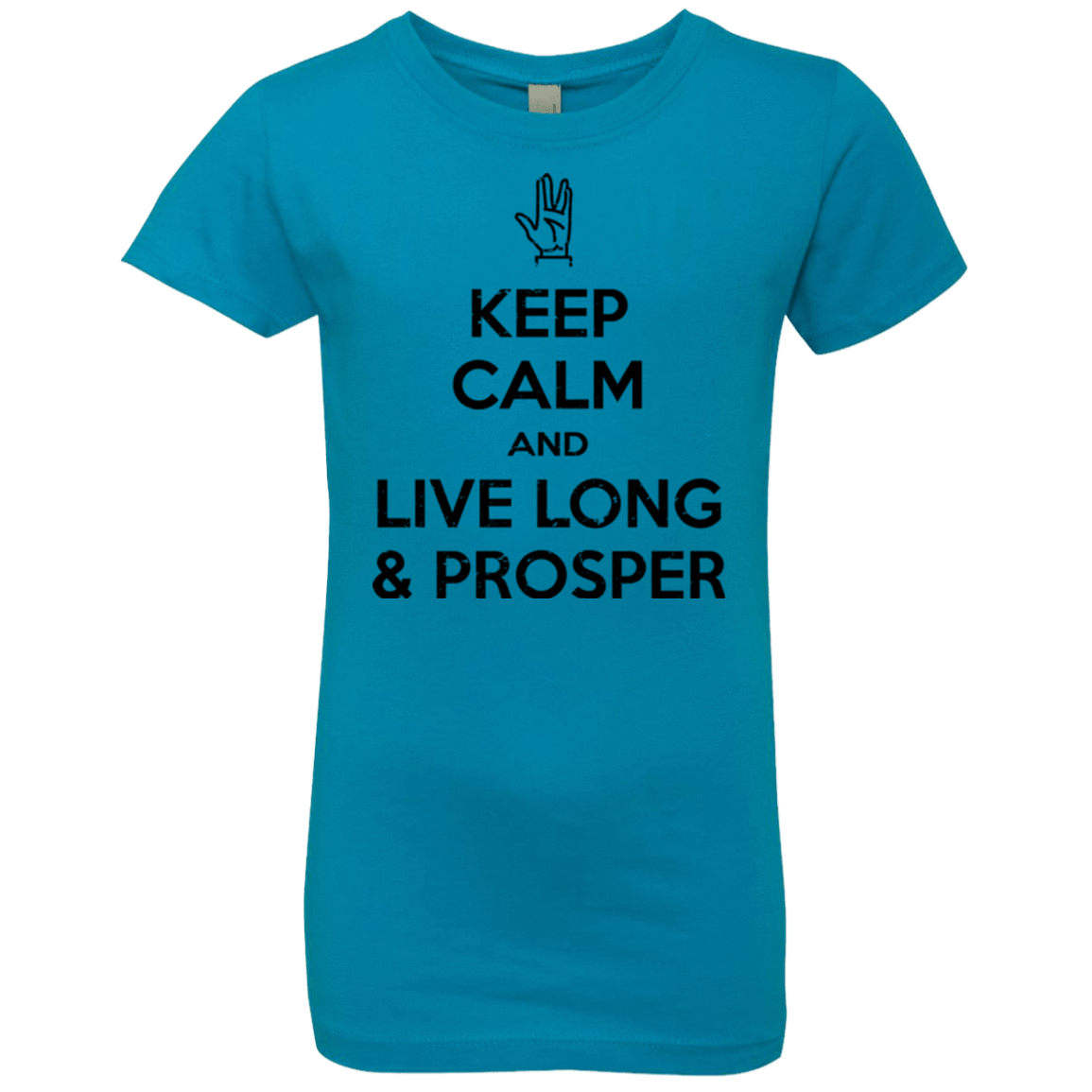 T-Shirts Turquoise / YXS Keep calm prosper Girls Premium T-Shirt