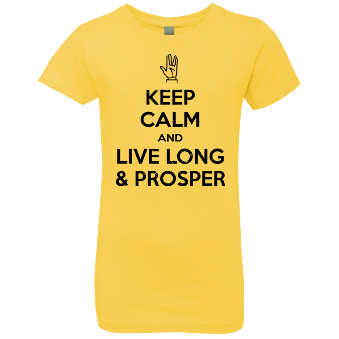 T-Shirts Vibrant Yellow / YXS Keep calm prosper Girls Premium T-Shirt