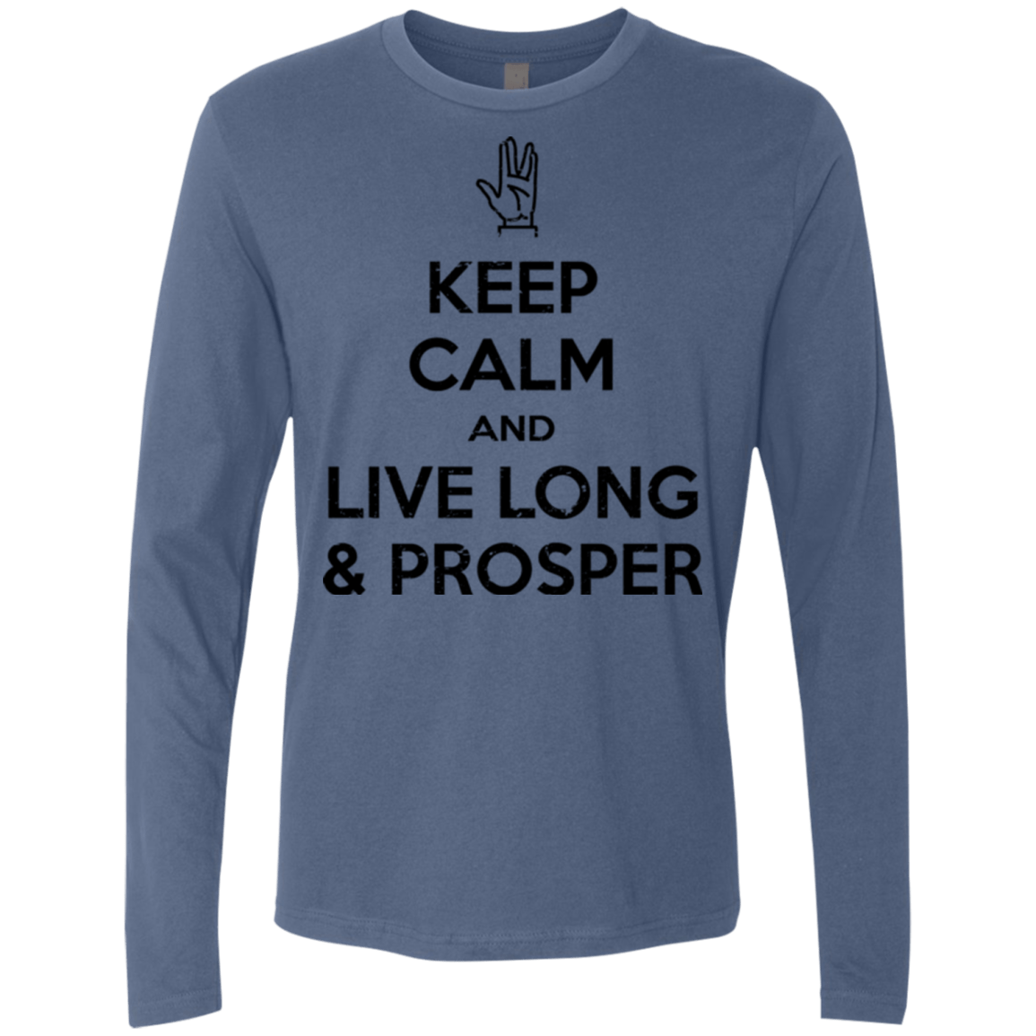 T-Shirts Indigo / Small Keep calm prosper Men's Premium Long Sleeve