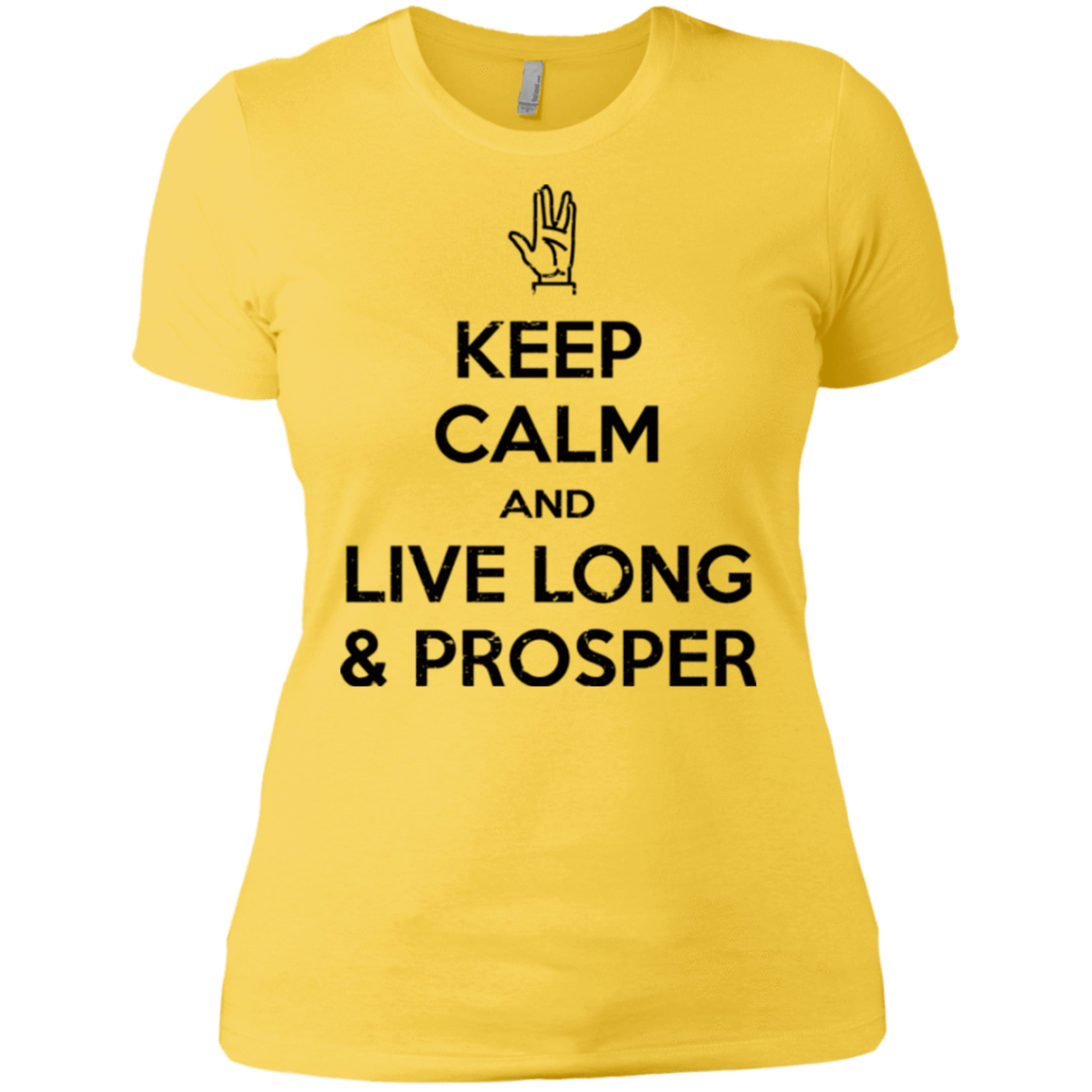T-Shirts Vibrant Yellow / X-Small Keep calm prosper Women's Premium T-Shirt