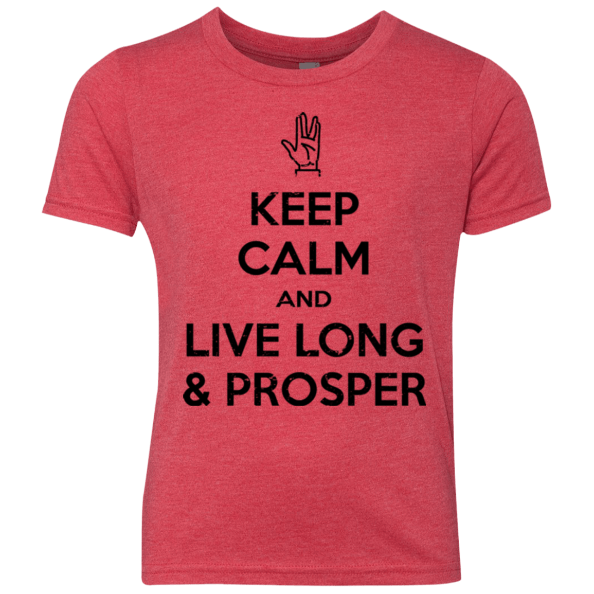 T-Shirts Vintage Red / YXS Keep calm prosper Youth Triblend T-Shirt