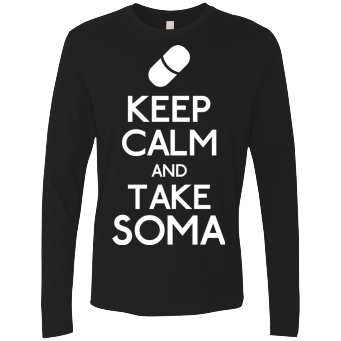 T-Shirts Black / Small Keep Calm Soma Men's Premium Long Sleeve