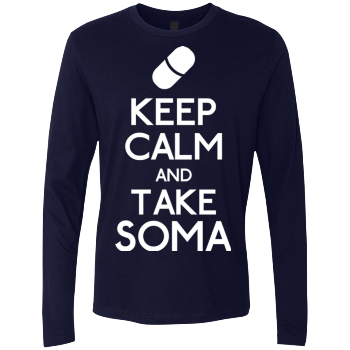 T-Shirts Midnight Navy / Small Keep Calm Soma Men's Premium Long Sleeve