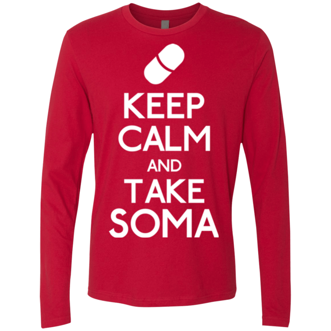 T-Shirts Red / Small Keep Calm Soma Men's Premium Long Sleeve