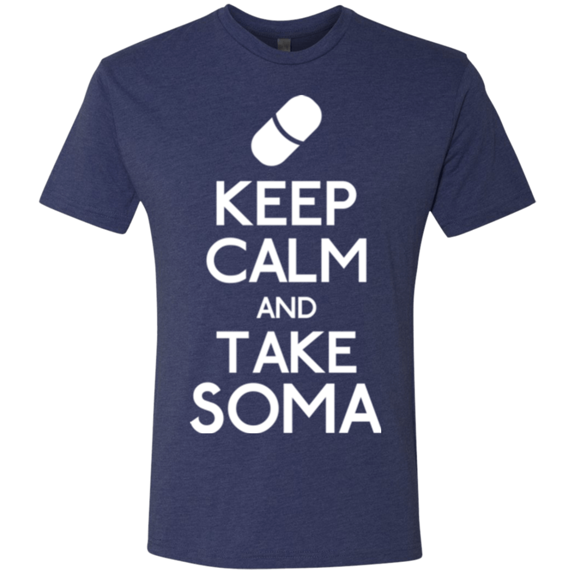 T-Shirts Vintage Navy / Small Keep Calm Soma Men's Triblend T-Shirt