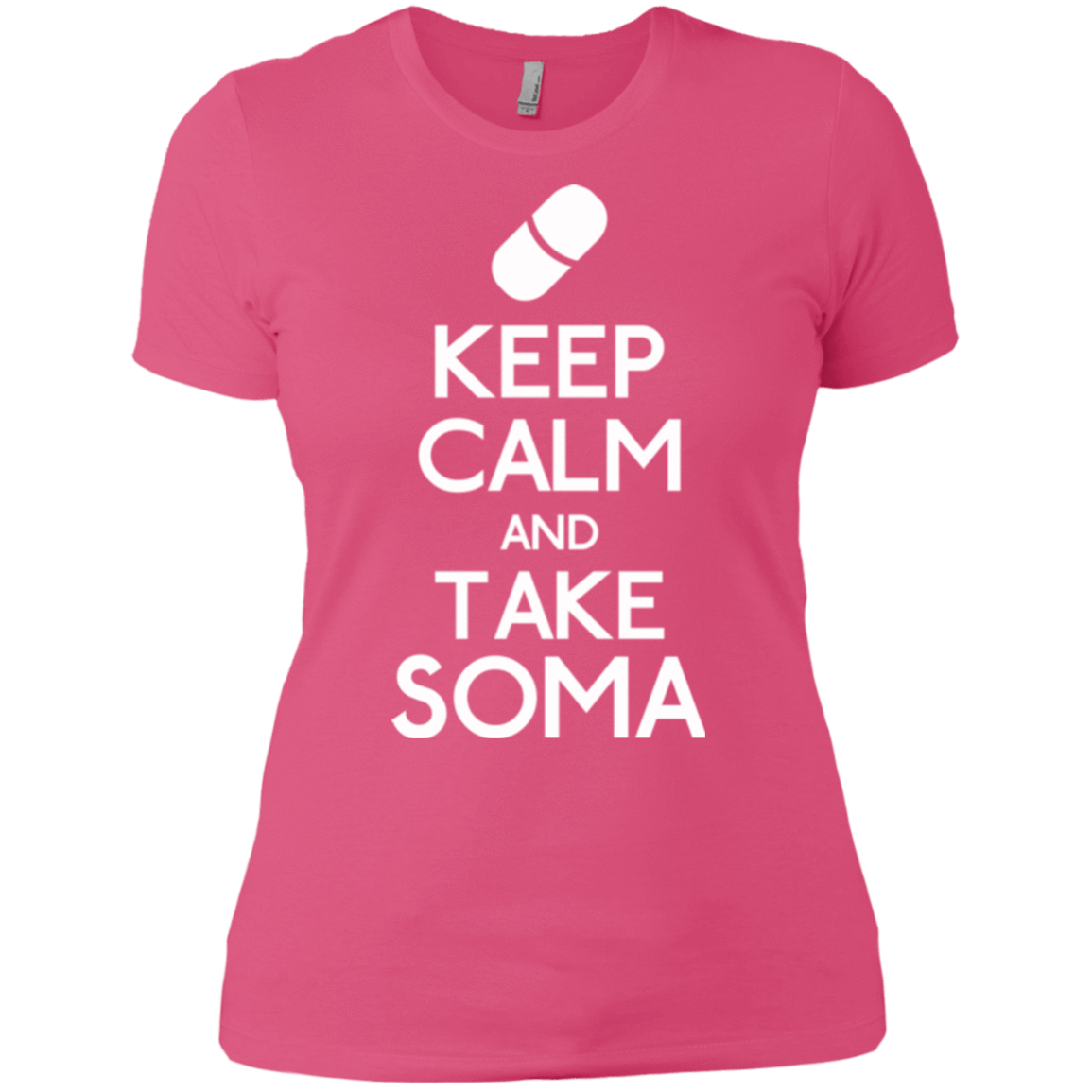 T-Shirts Hot Pink / X-Small Keep Calm Soma Women's Premium T-Shirt