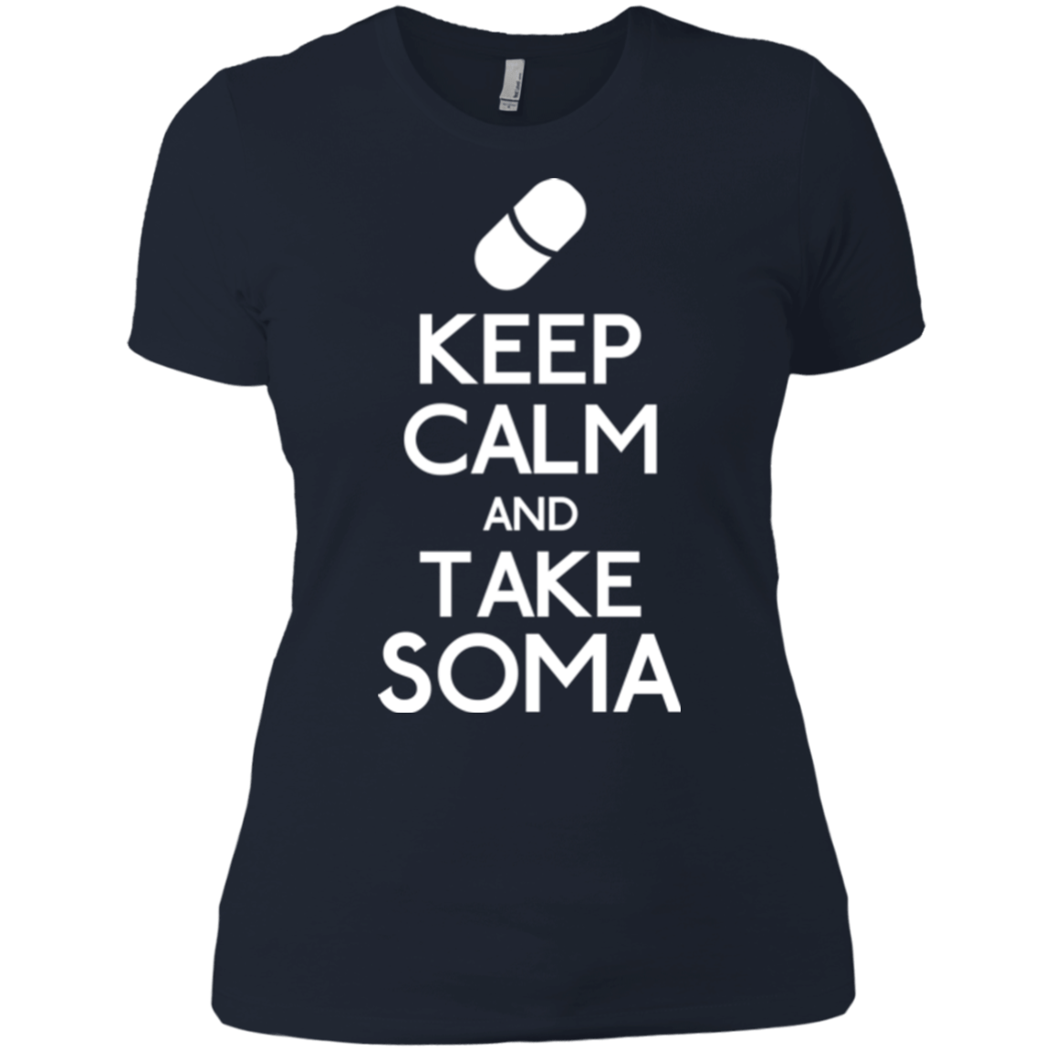 T-Shirts Midnight Navy / X-Small Keep Calm Soma Women's Premium T-Shirt
