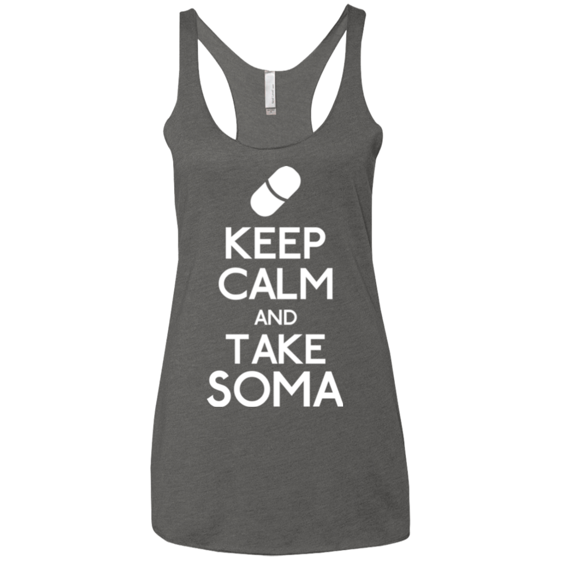 T-Shirts Premium Heather / X-Small Keep Calm Soma Women's Triblend Racerback Tank