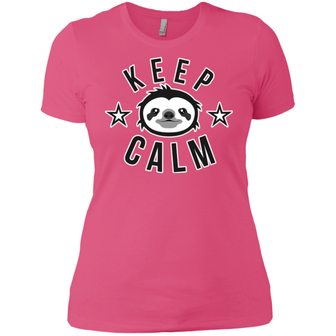 T-Shirts Hot Pink / X-Small Keep Calm Women's Premium T-Shirt