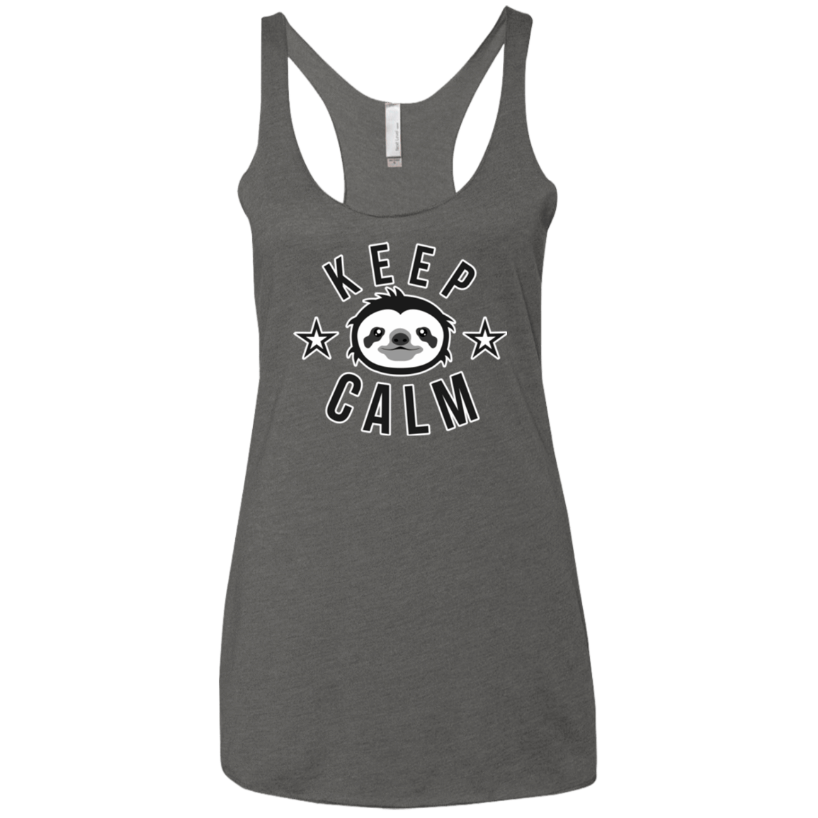 T-Shirts Premium Heather / X-Small Keep Calm Women's Triblend Racerback Tank