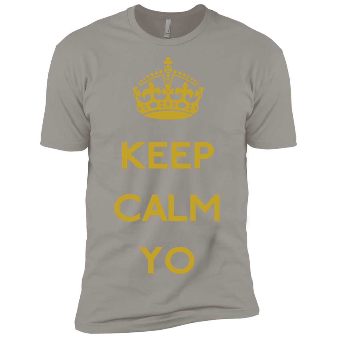 T-Shirts Light Grey / X-Small Keep Calm Yo Men's Premium T-Shirt