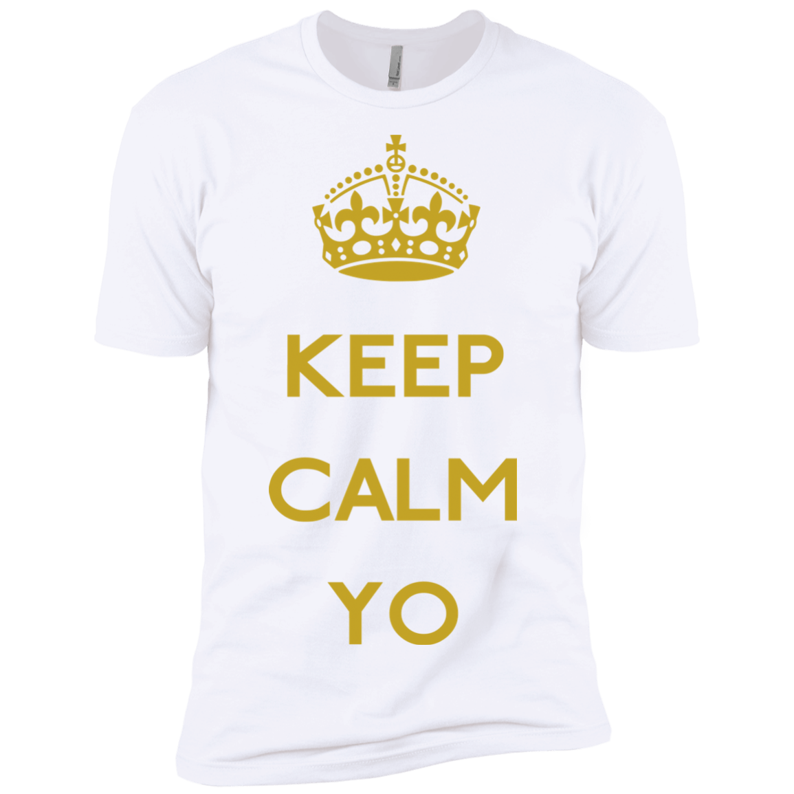 T-Shirts White / X-Small Keep Calm Yo Men's Premium T-Shirt