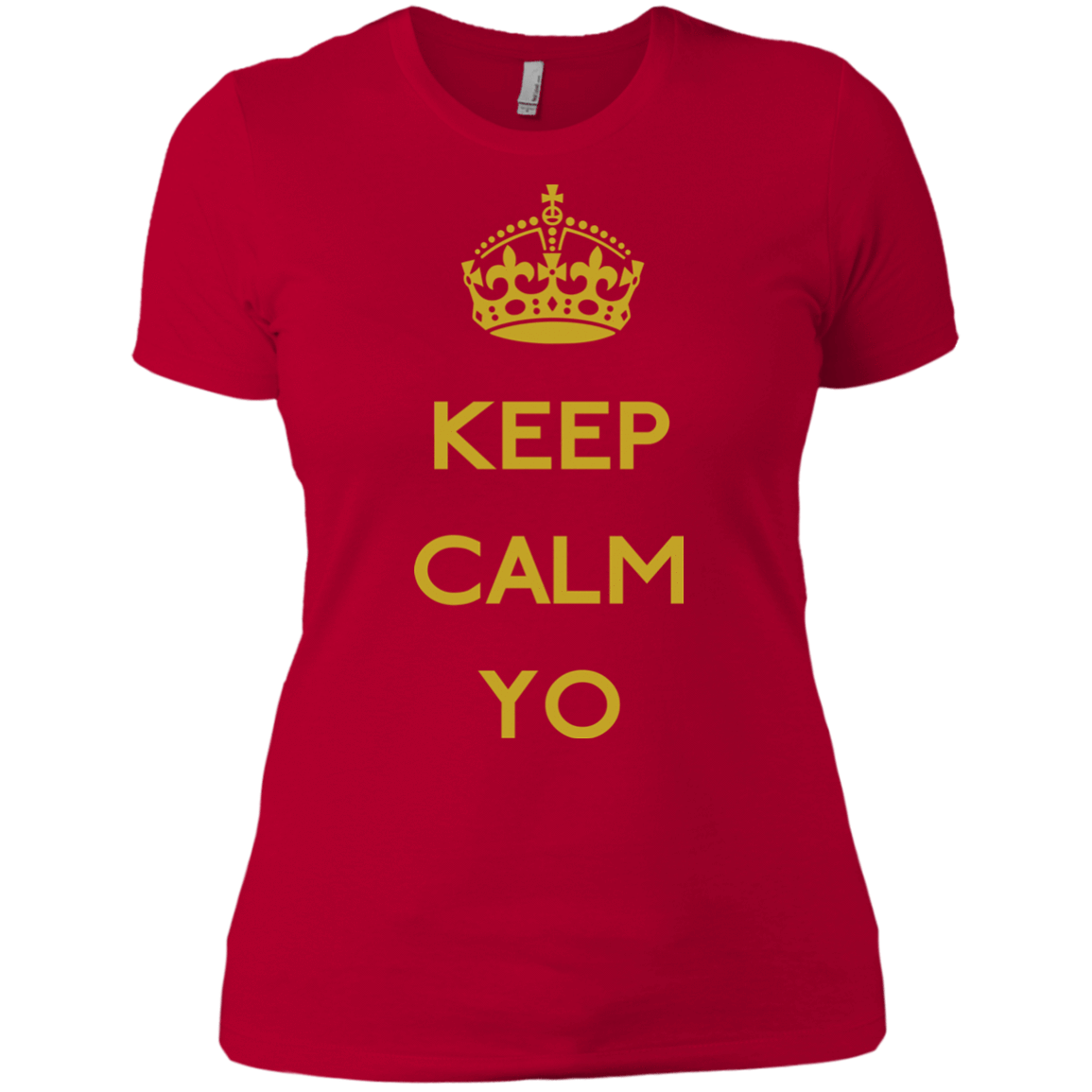 T-Shirts Red / X-Small Keep Calm Yo Women's Premium T-Shirt