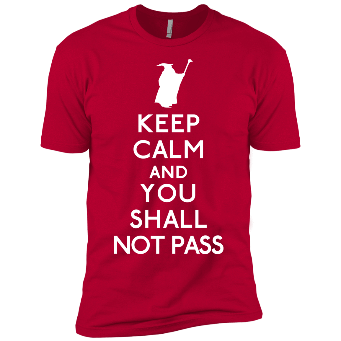 T-Shirts Red / YXS Keep Calm You Shall Not Pass Boys Premium T-Shirt
