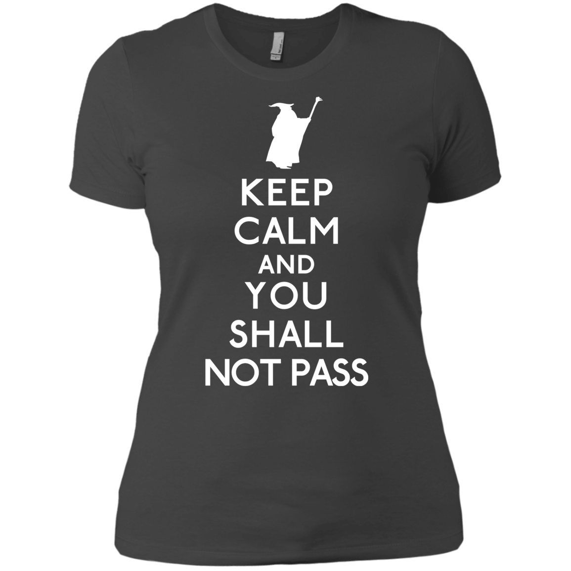 T-Shirts Heavy Metal / X-Small Keep Calm You Shall Not Pass Women's Premium T-Shirt