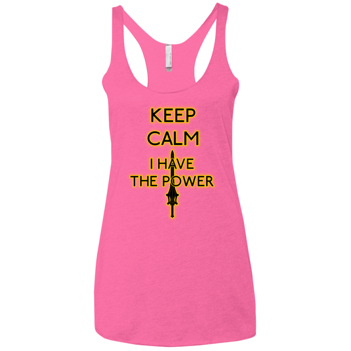 T-Shirts Vintage Pink / X-Small Keep have the Power Women's Triblend Racerback Tank