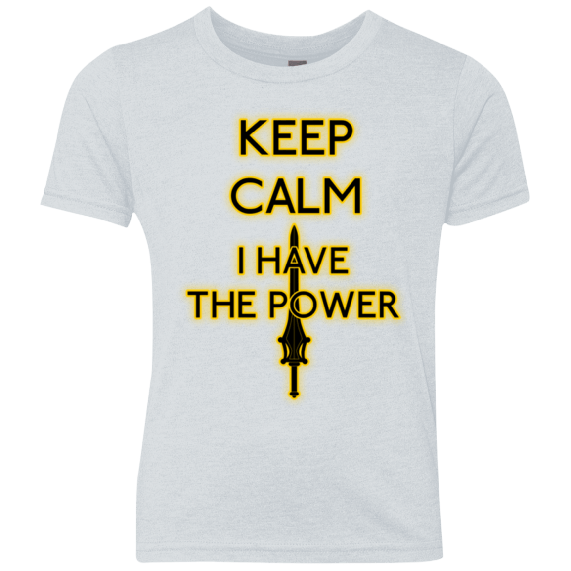T-Shirts Heather White / YXS Keep have the Power Youth Triblend T-Shirt