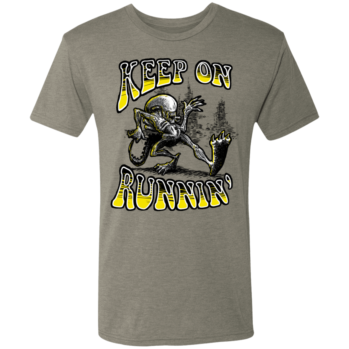 T-Shirts Venetian Grey / S Keep on Runnin Men's Triblend T-Shirt
