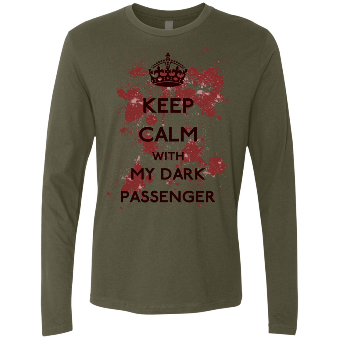 T-Shirts Military Green / Small Keep passenger Men's Premium Long Sleeve