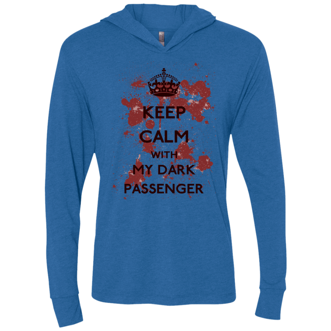 T-Shirts Vintage Royal / X-Small Keep passenger Triblend Long Sleeve Hoodie Tee
