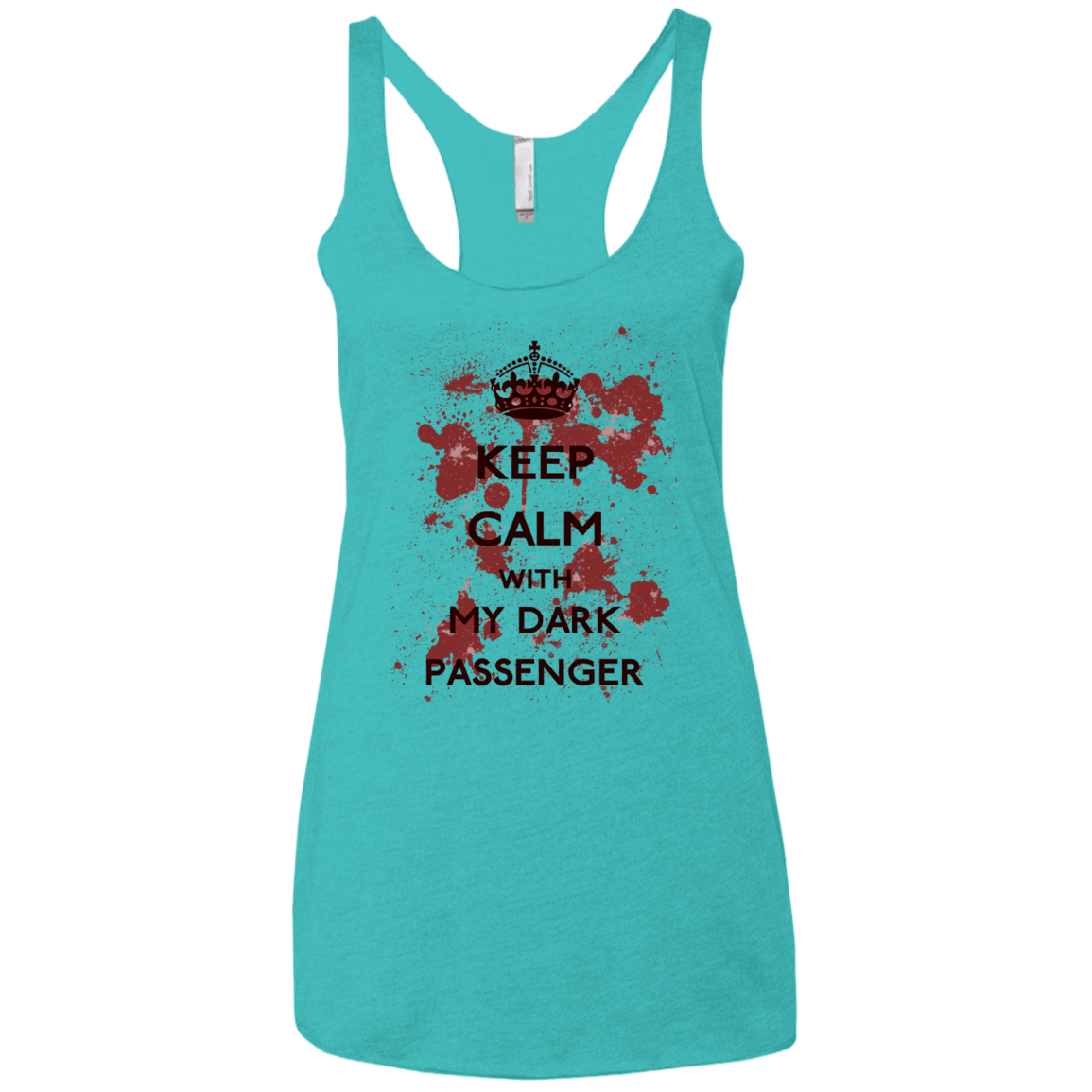 T-Shirts Tahiti Blue / X-Small Keep passenger Women's Triblend Racerback Tank