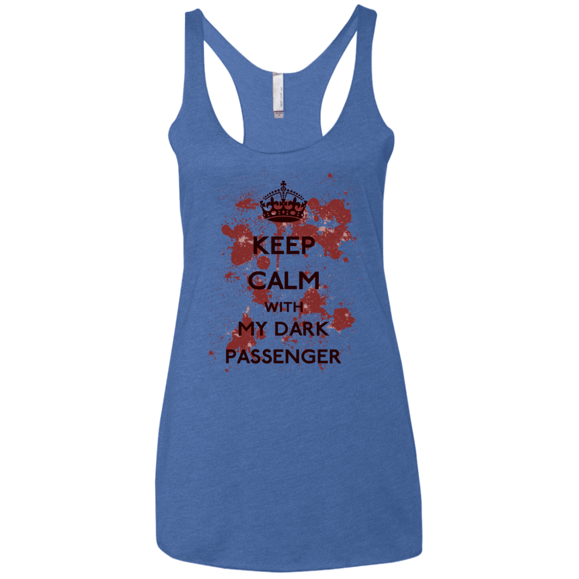 T-Shirts Vintage Royal / X-Small Keep passenger Women's Triblend Racerback Tank
