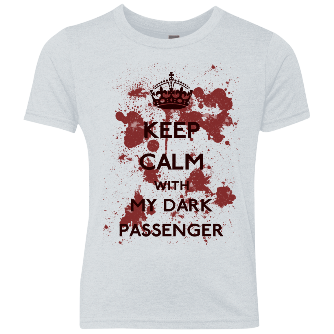 T-Shirts Heather White / YXS Keep passenger Youth Triblend T-Shirt