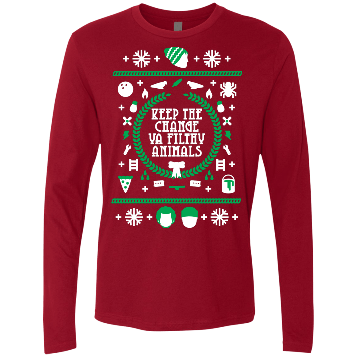 T-Shirts Cardinal / Small Keep The Change Men's Premium Long Sleeve