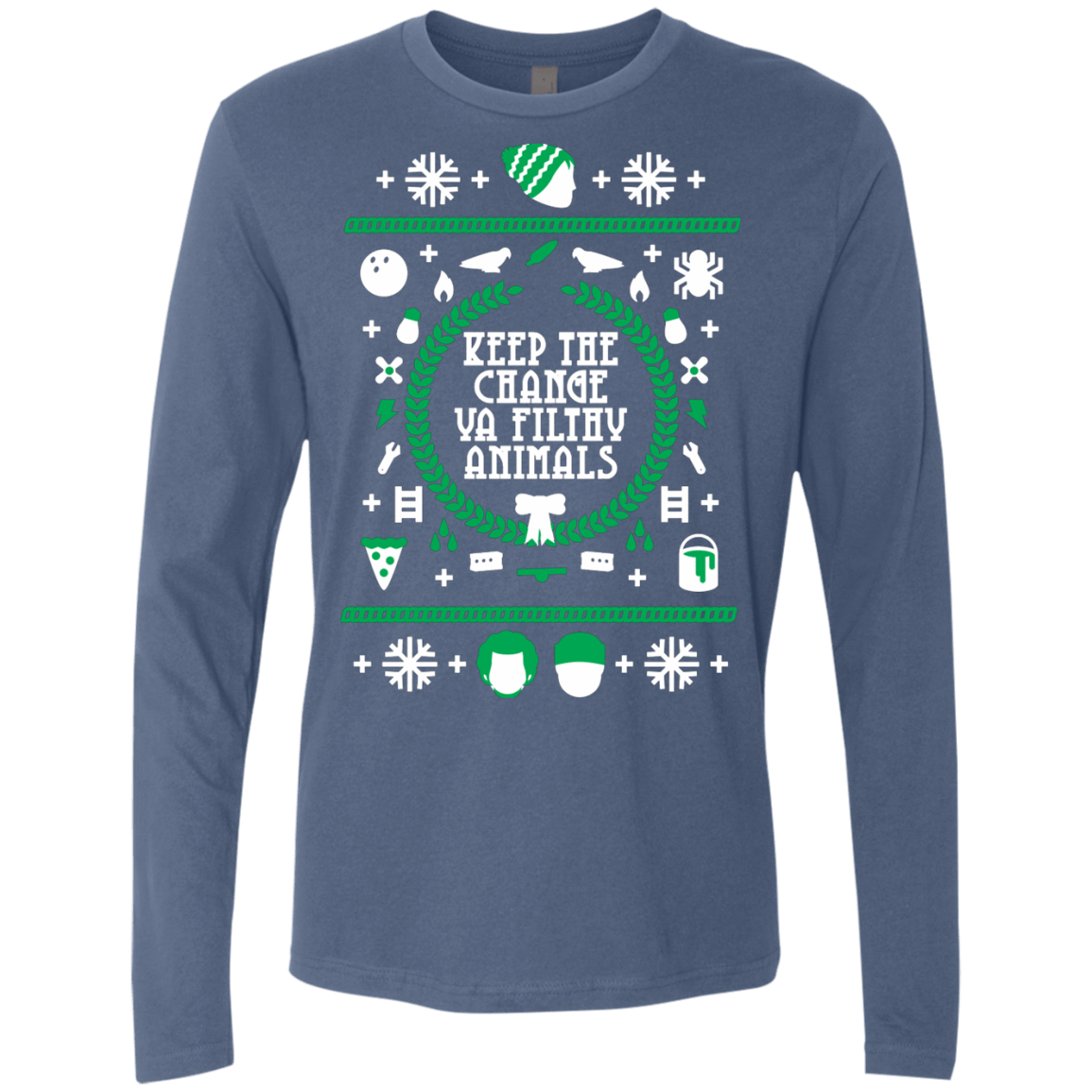 T-Shirts Indigo / Small Keep The Change Men's Premium Long Sleeve