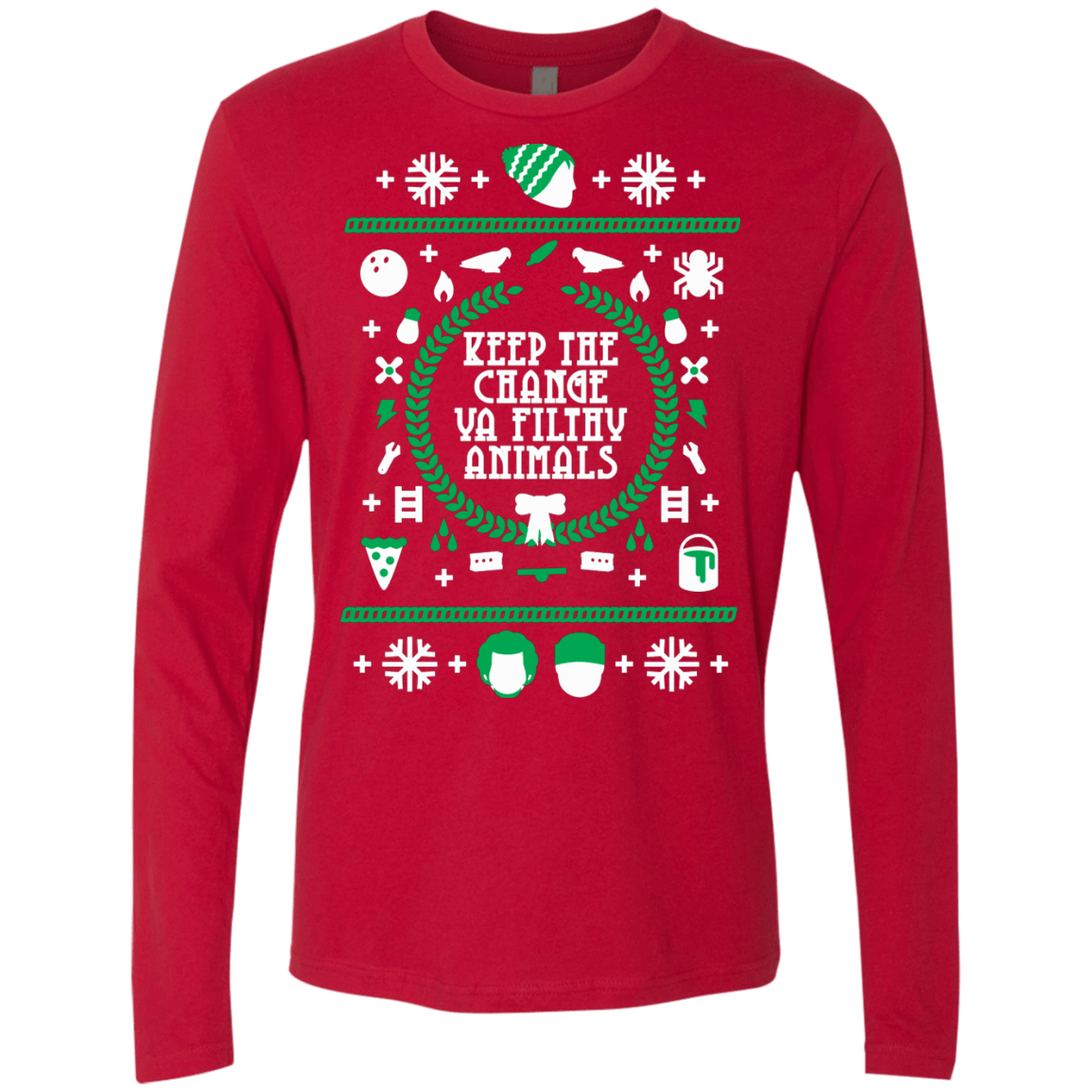 T-Shirts Red / Small Keep The Change Men's Premium Long Sleeve