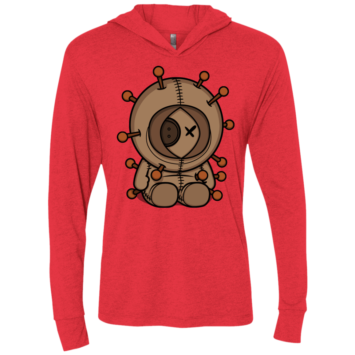 T-Shirts Vintage Red / X-Small Kenneedles Triblend Long Sleeve Hoodie Tee