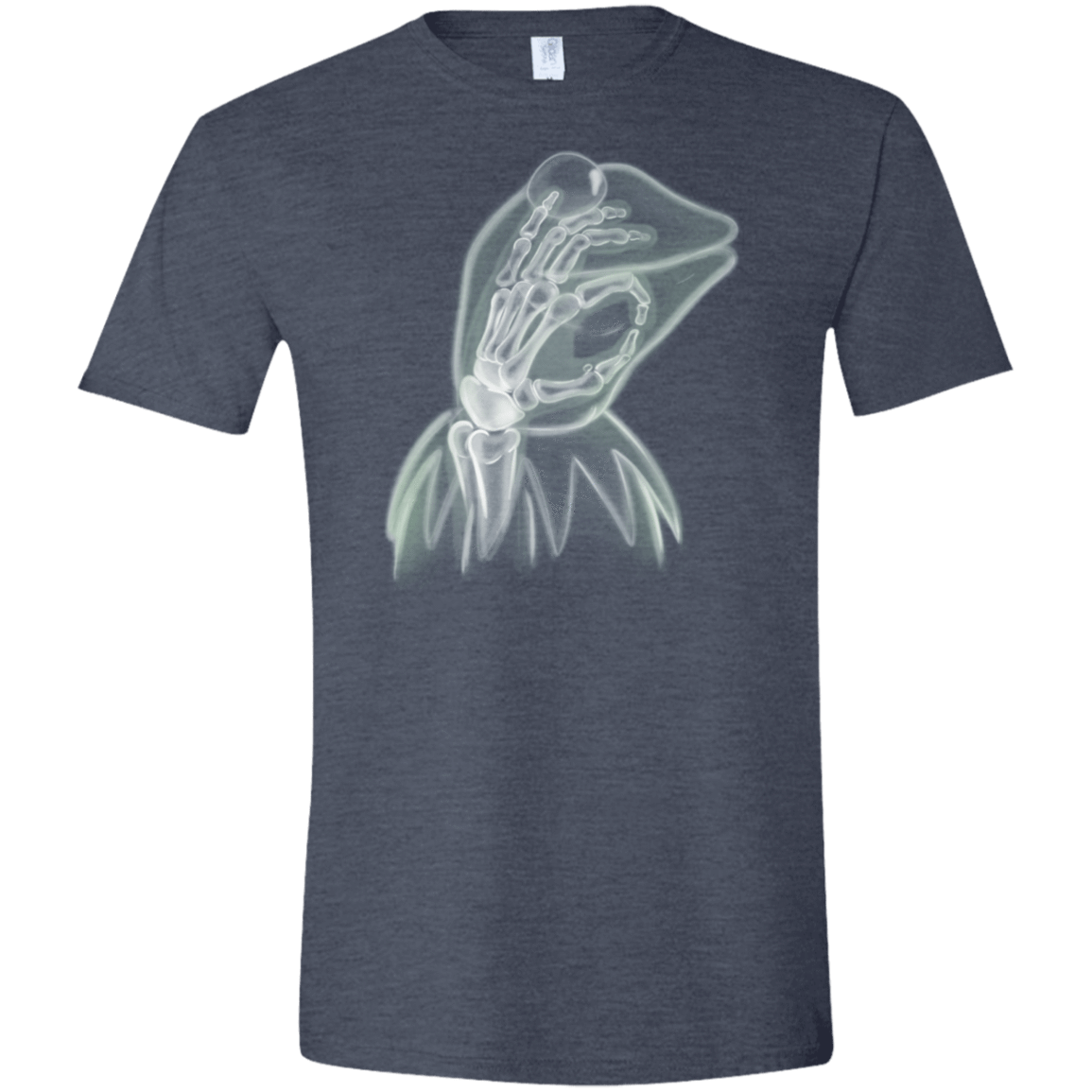 T-Shirts Heather Navy / S Kermit the Troll Men's Semi-Fitted Softstyle