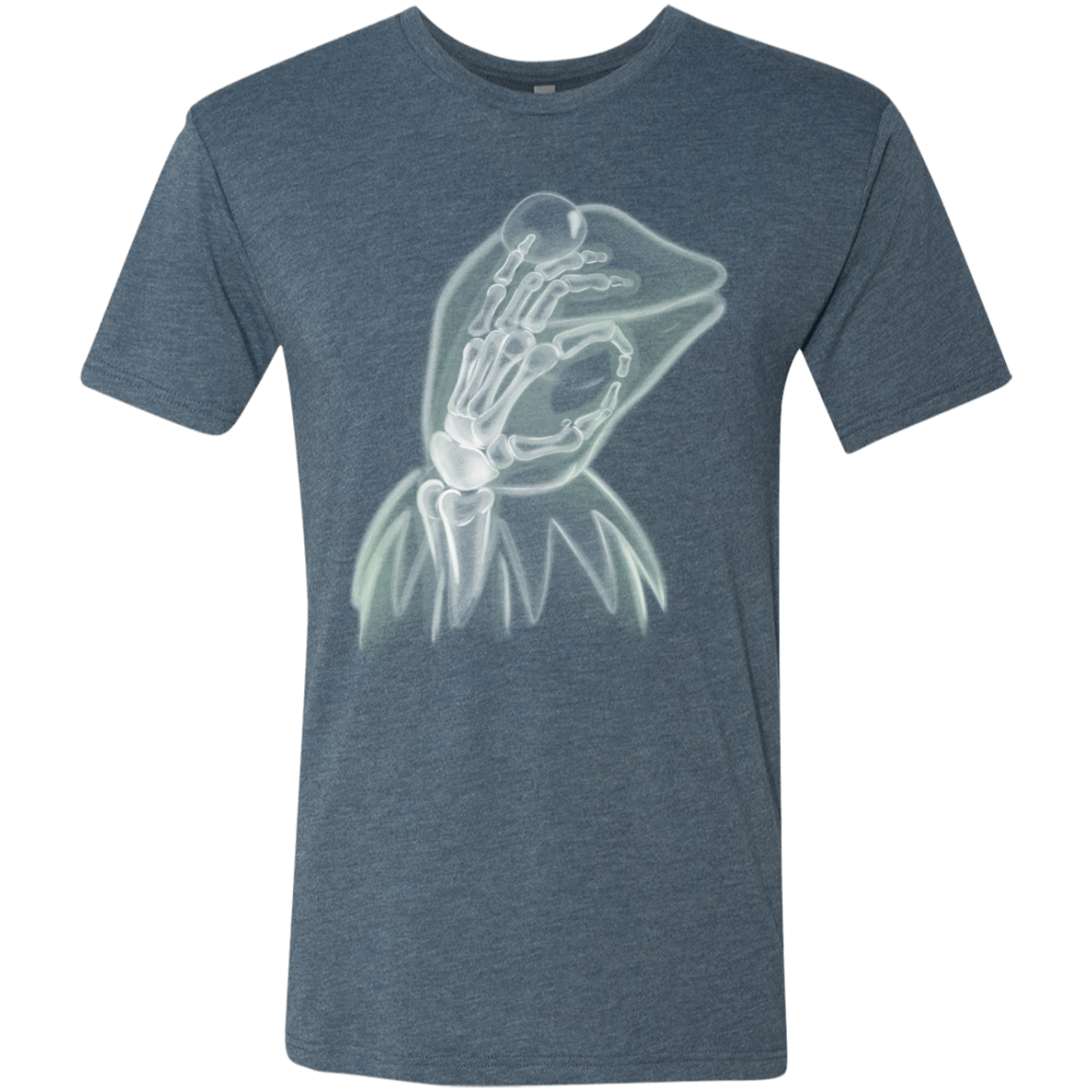 T-Shirts Indigo / S Kermit the Troll Men's Triblend T-Shirt