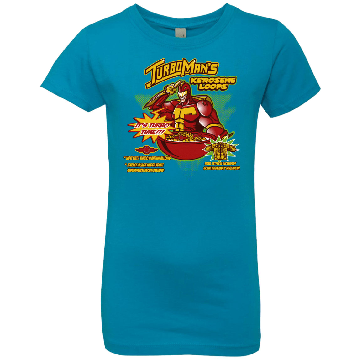 T-Shirts Turquoise / YXS Kerosene Loops Girls Premium T-Shirt