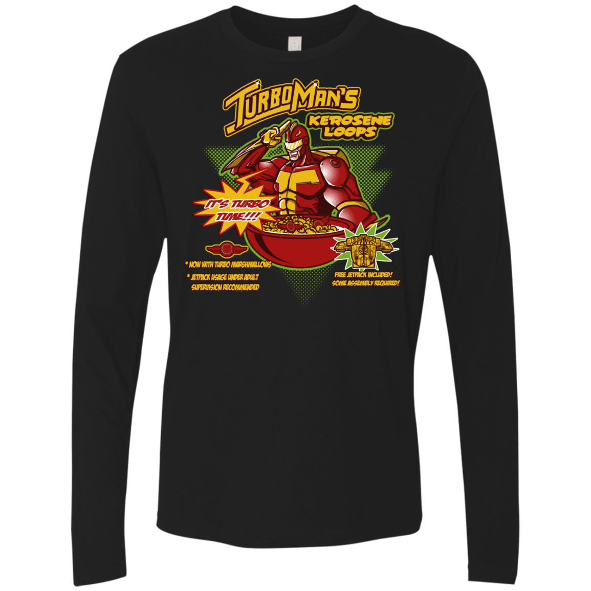 T-Shirts Black / S Kerosene Loops Men's Premium Long Sleeve