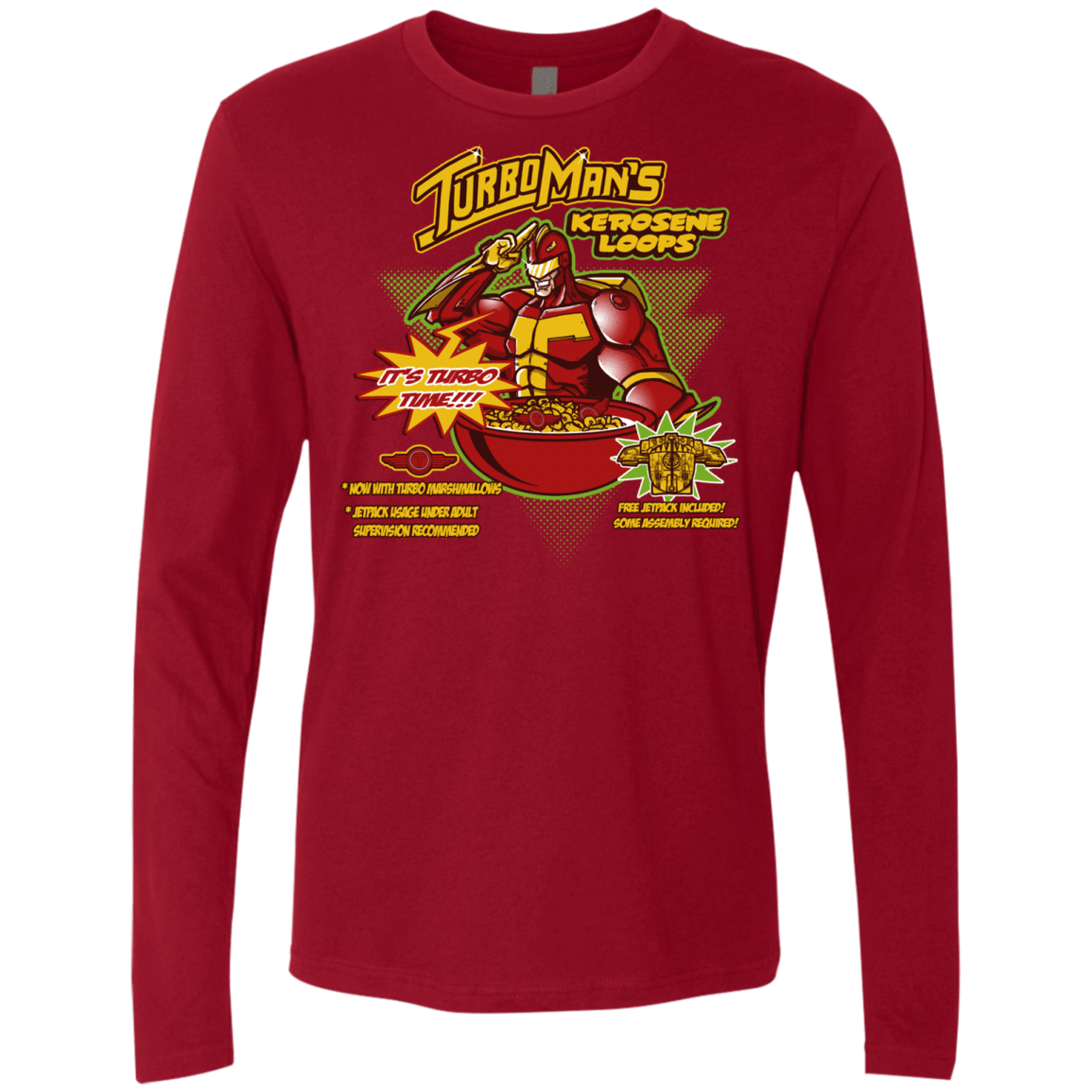 T-Shirts Cardinal / S Kerosene Loops Men's Premium Long Sleeve