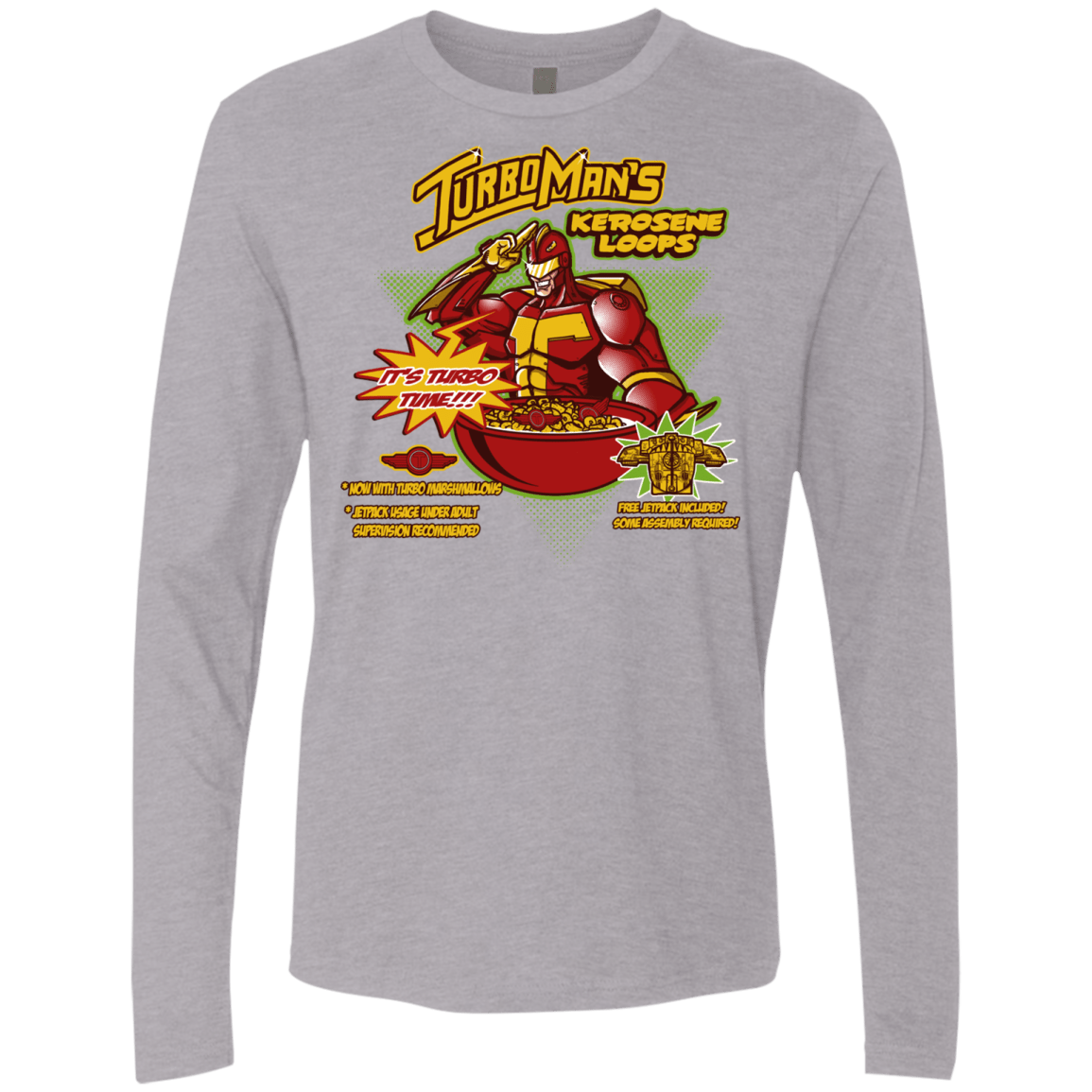 T-Shirts Heather Grey / S Kerosene Loops Men's Premium Long Sleeve