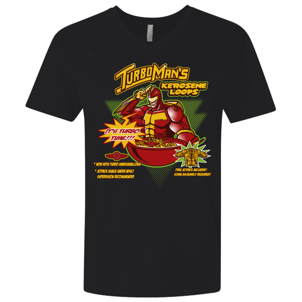 T-Shirts Black / X-Small Kerosene Loops Men's Premium V-Neck