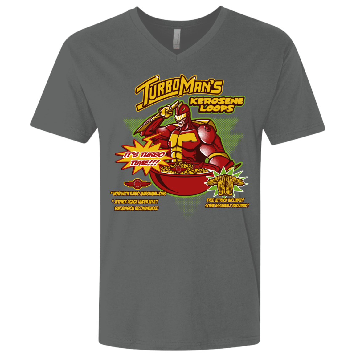 T-Shirts Heavy Metal / X-Small Kerosene Loops Men's Premium V-Neck