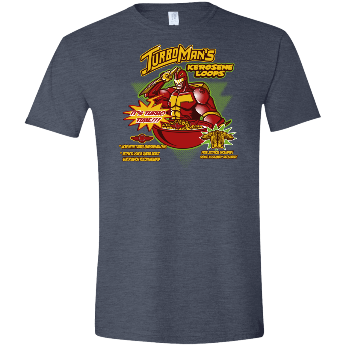 T-Shirts Heather Navy / S Kerosene Loops Men's Semi-Fitted Softstyle