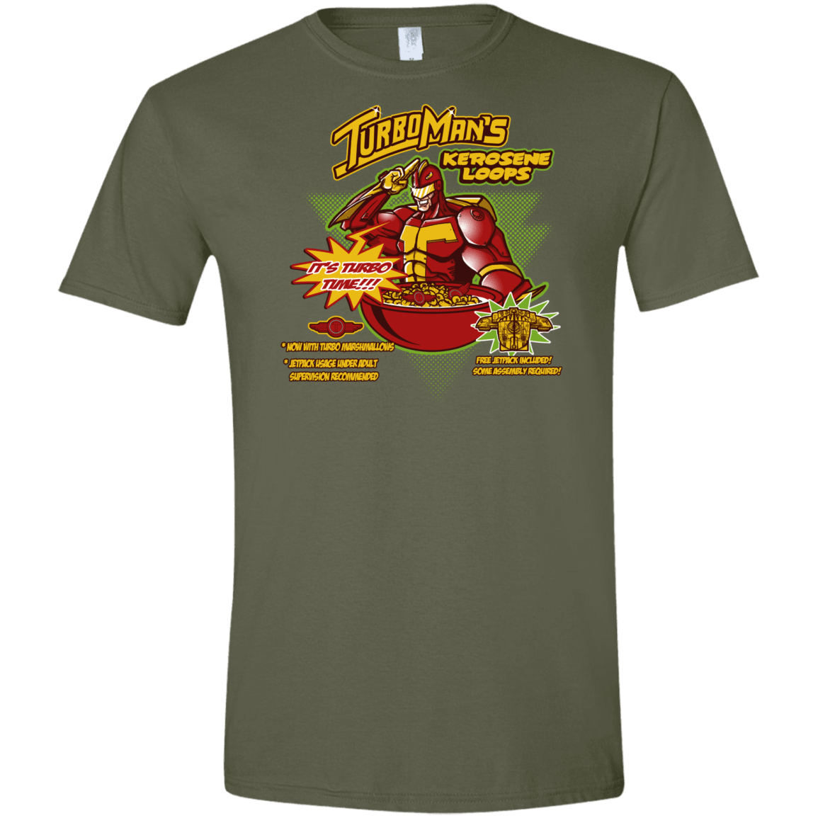 T-Shirts Military Green / S Kerosene Loops Men's Semi-Fitted Softstyle