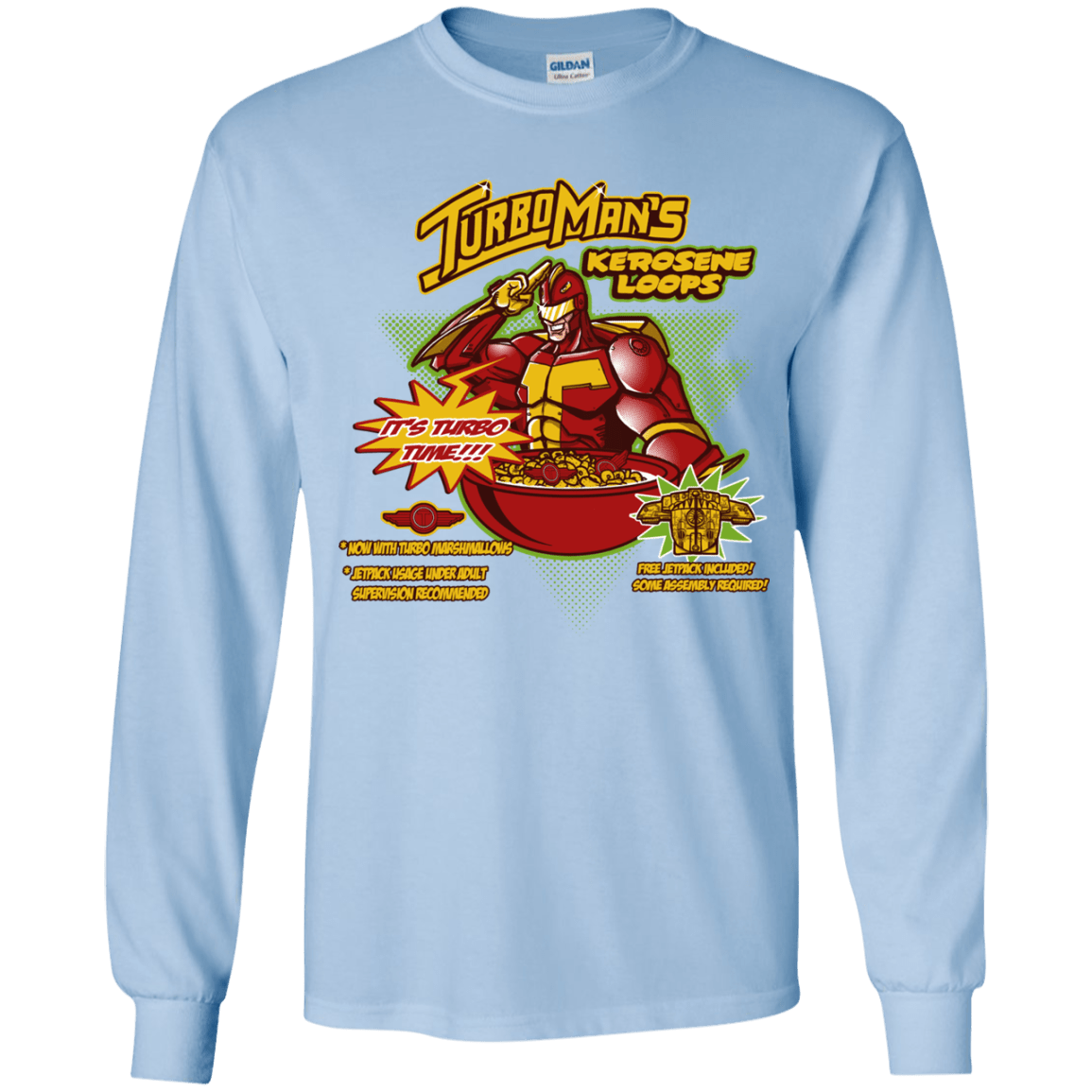 T-Shirts Light Blue / YS Kerosene Loops Youth Long Sleeve T-Shirt