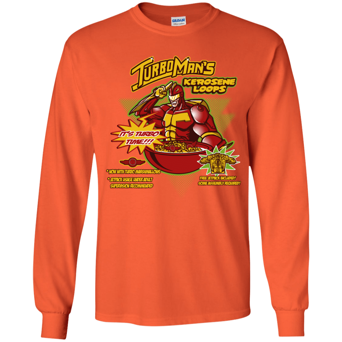 T-Shirts Orange / YS Kerosene Loops Youth Long Sleeve T-Shirt